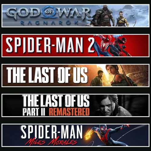 Ragnarök +Spider 2 +TLOU1 +2 +Miles